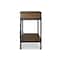 Baxton Studio Newcastle Wood and Metal Console Table-Criss-Cross 111-5492 - alternate 4